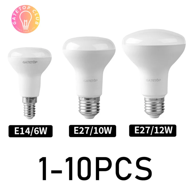 LED    , E27, E14, R50, R63, R80, 220V, 6W, 10W, 12W,  Ʈκ,   RoHS ERP2.0, 1-10 